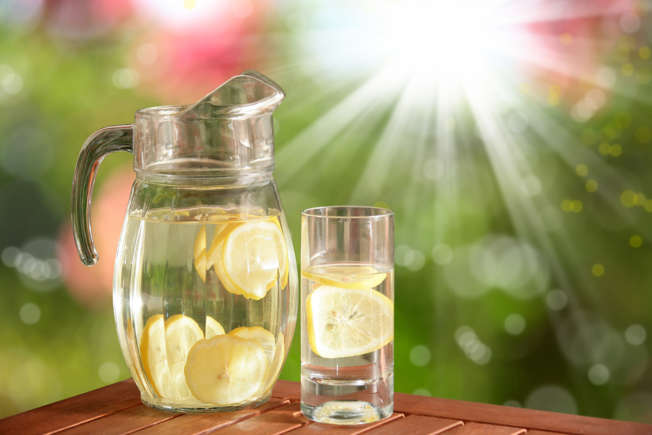 Drink warm water with lemon